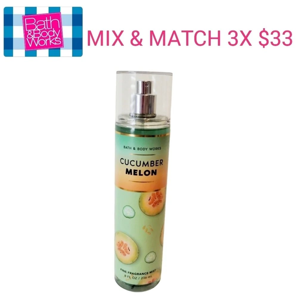 Bath and Body Works Body Mist CUCUMBER MELON sale 3x $33‎ RETIRED